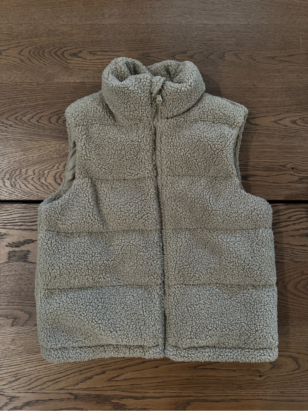 Girls Art Class Tan Sherpa Puffer Vest